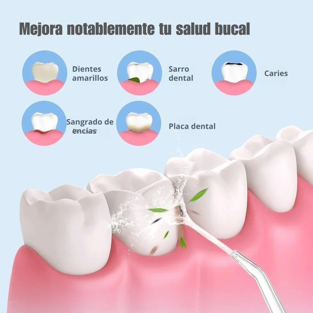 ✨ ¡Super Oferta 2025! Irrigador Dental Pro | Elimina el Mal Aliento y la Placa